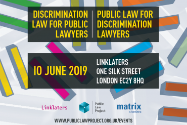 Discrimination law for public lawyers/Public law for discrimination lawyers