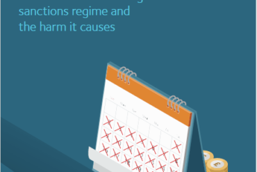 Cover of a report on Universal Credit sanctions, Sanctionable Failures. Illustration shows desk calendar with days crossed out obscuring a small pile of coins.