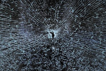 Abstract image of shattered glass